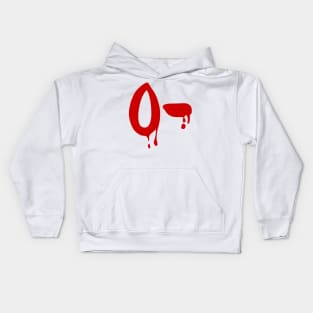 Blood Group O- Negative #Horror Hospital Kids Hoodie